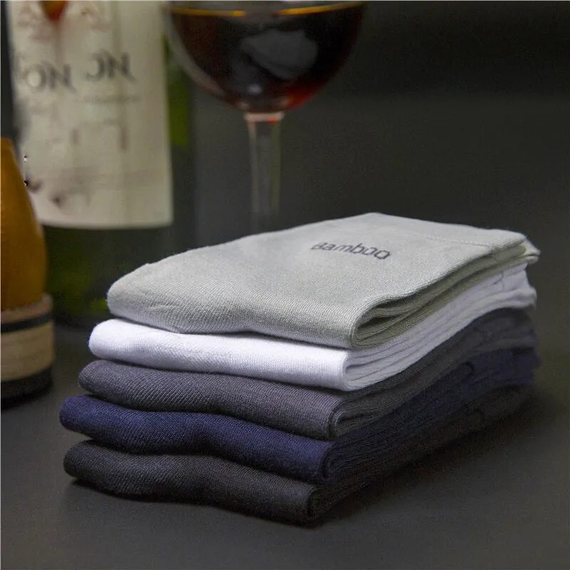 10 Pairs Breathable Anti-Bacterial Men Bamboo Fibre Socks