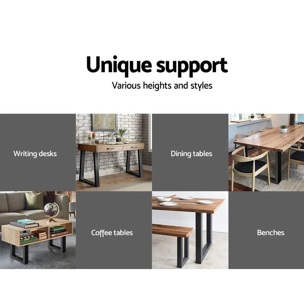 2x Metal Legs For DIY Coffee Dining Table