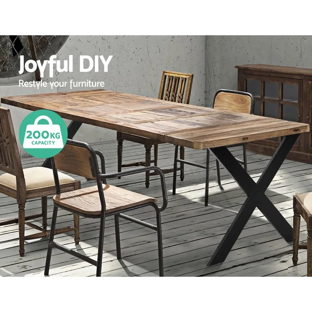 2x Metal Legs For DIY Coffee Dining Table