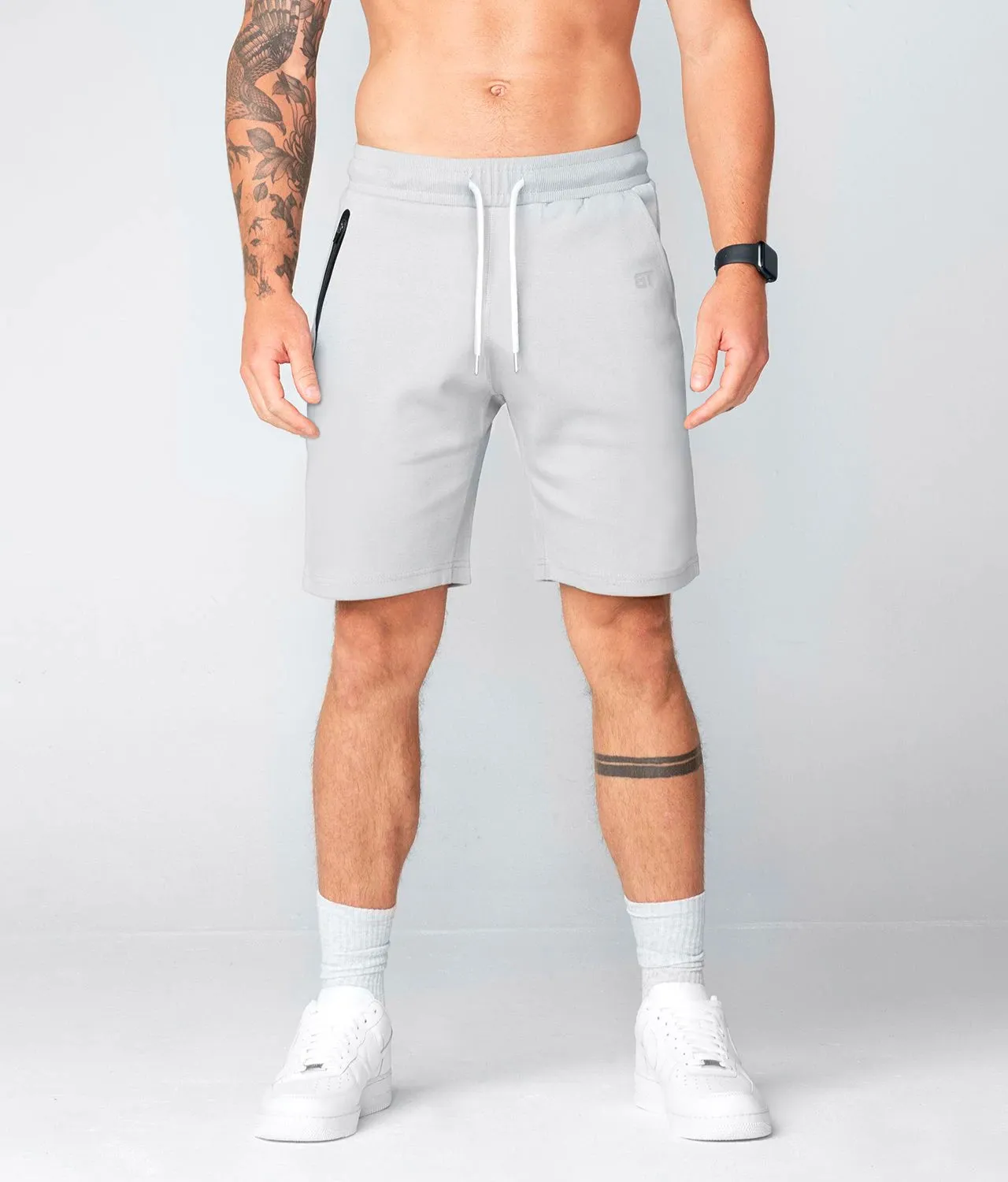 3000 . Viscose Regular-Fit Shorts - Grey