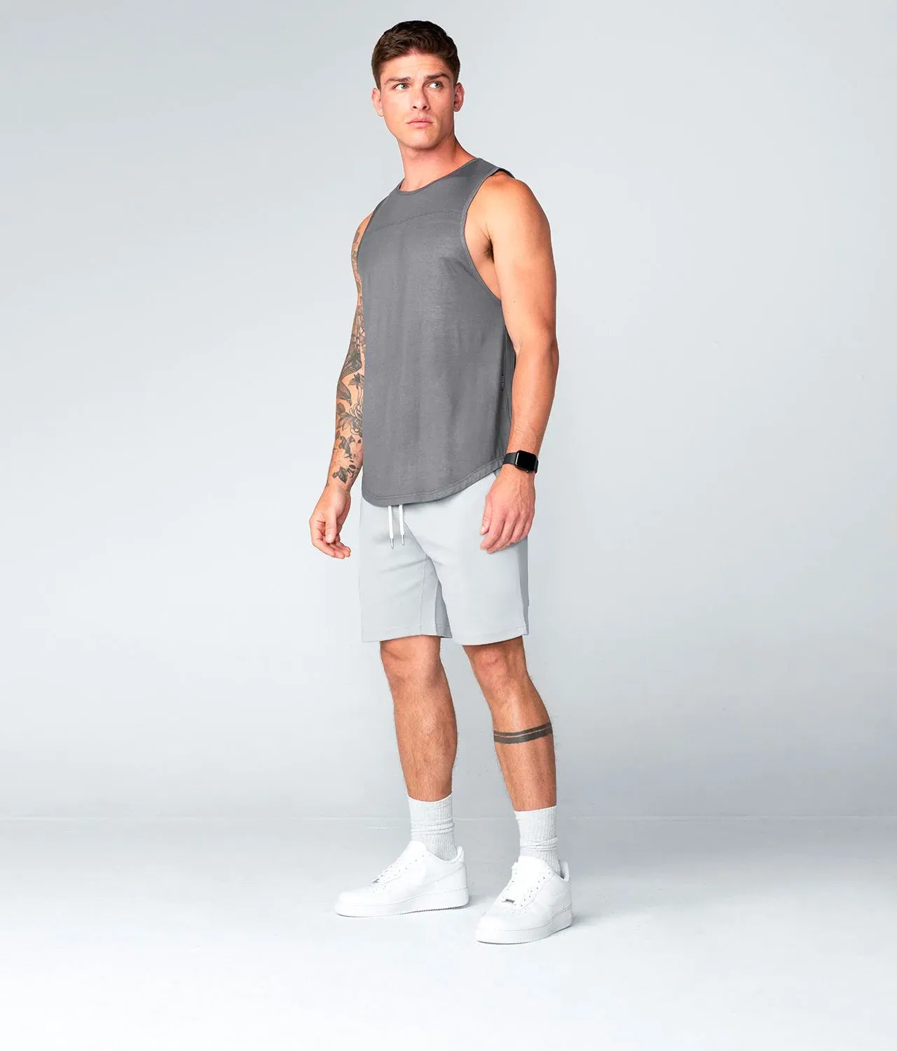 3000 . Viscose Regular-Fit Shorts - Grey