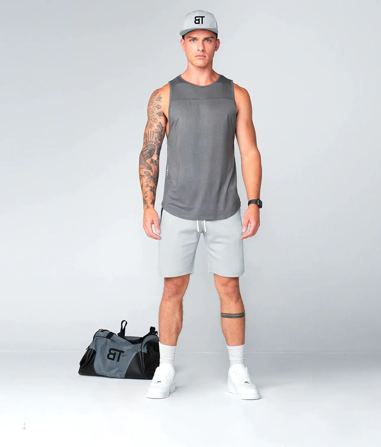 3000 . Viscose Regular-Fit Shorts - Grey