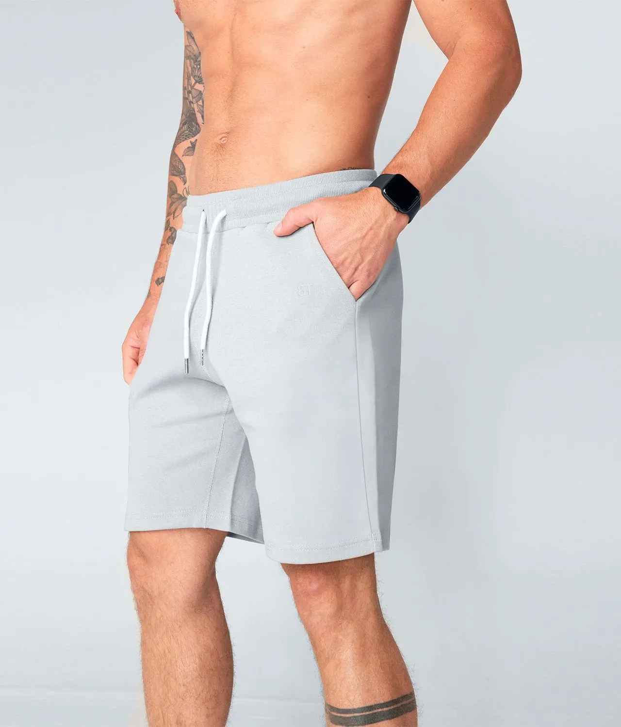 3000 . Viscose Regular-Fit Shorts - Grey