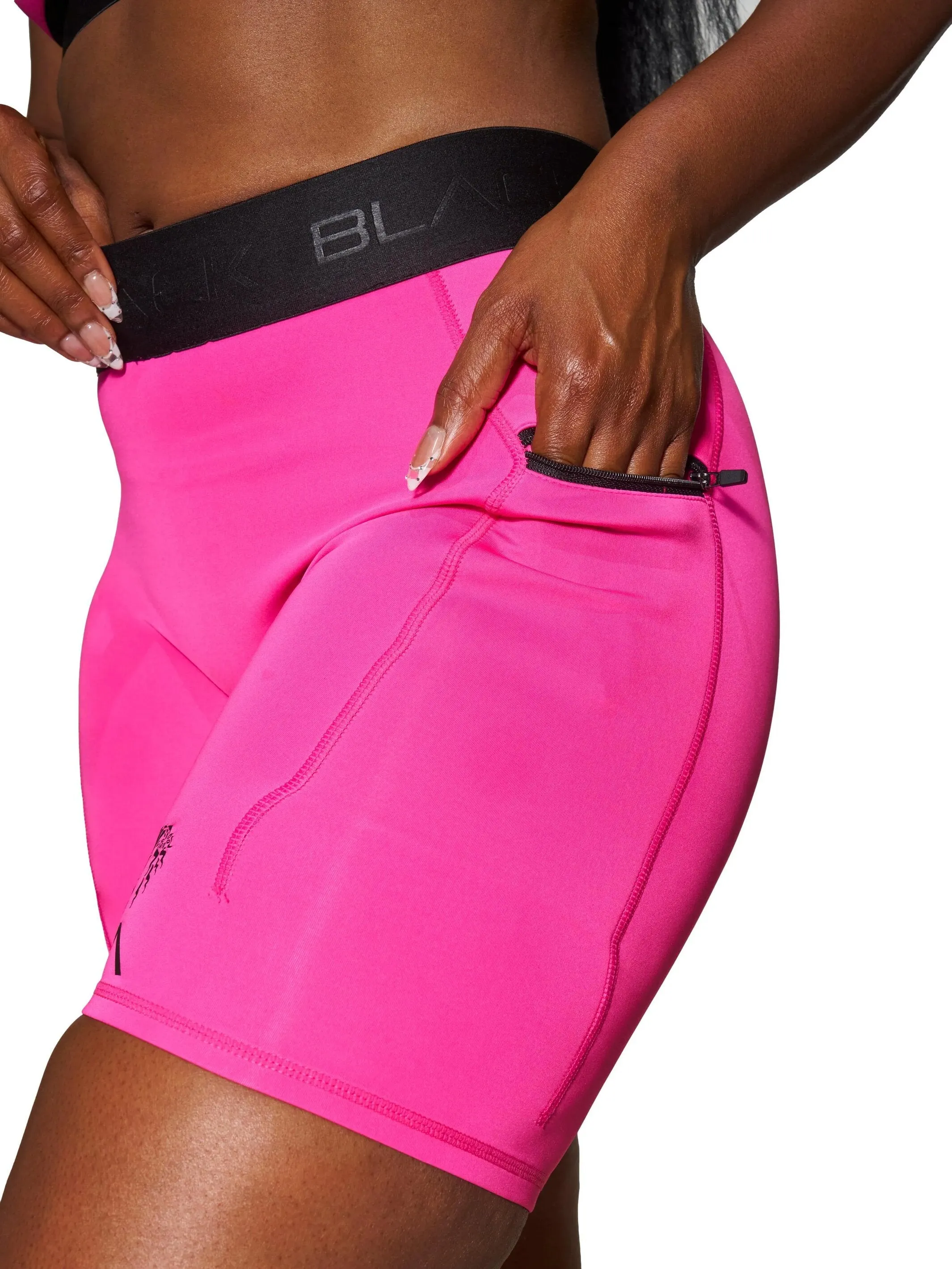 Actively Black x Mielle Pink Biker Shorts