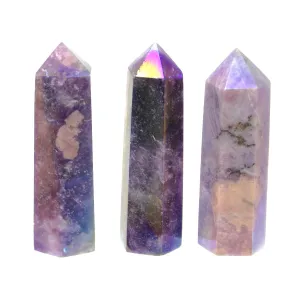Aura Lepidolite Tower