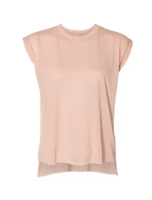Bella   Canvas Ladies' Flowy Muscle Tee with Rolled Cuff