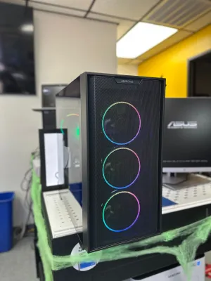 BLACK CUSTOM BUILD  Refurbished GRADE A Desktop CPU Tower ( Microsoft Office and Accessories): Intel I5-8500 @ 3.4 GHz |NVIDIA 2060 - 6GB| 16GB Ram| 256 GB SSD 1 TB HDD |WIN 10|Arise Work from Home Ready