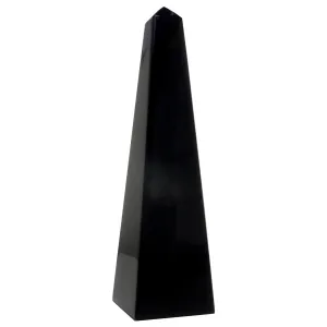 Black Obsidian Tower Wand Pillar of Protection