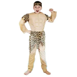 Children Caveman Costume with Muscle