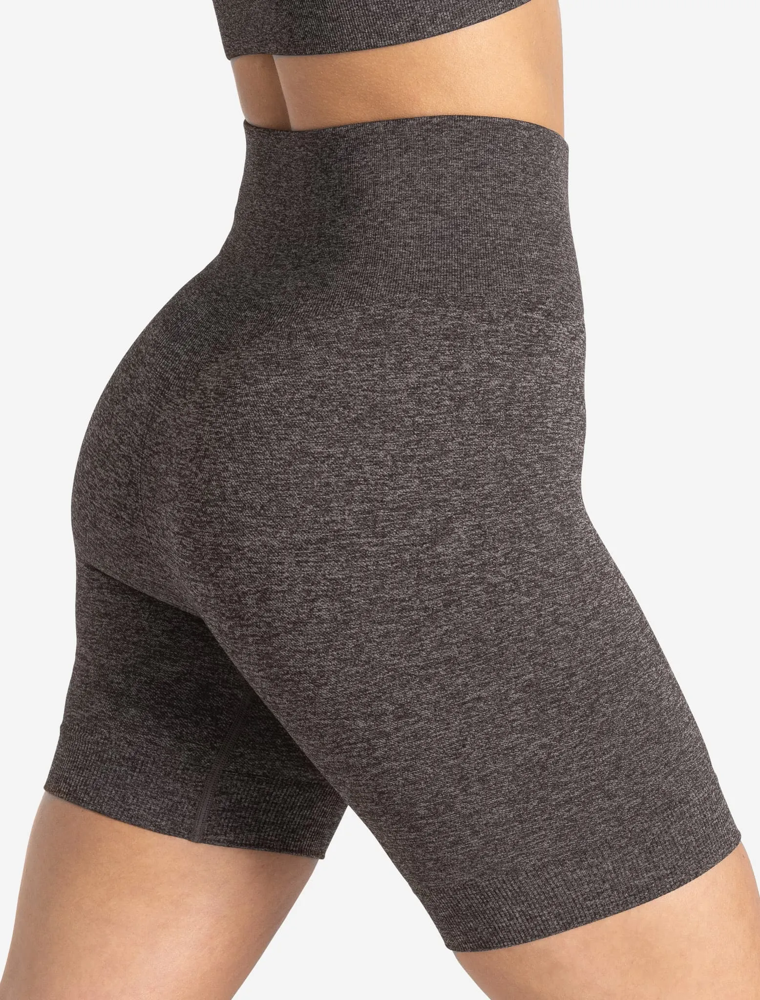 Core Seamless Shorts - Brown Marl