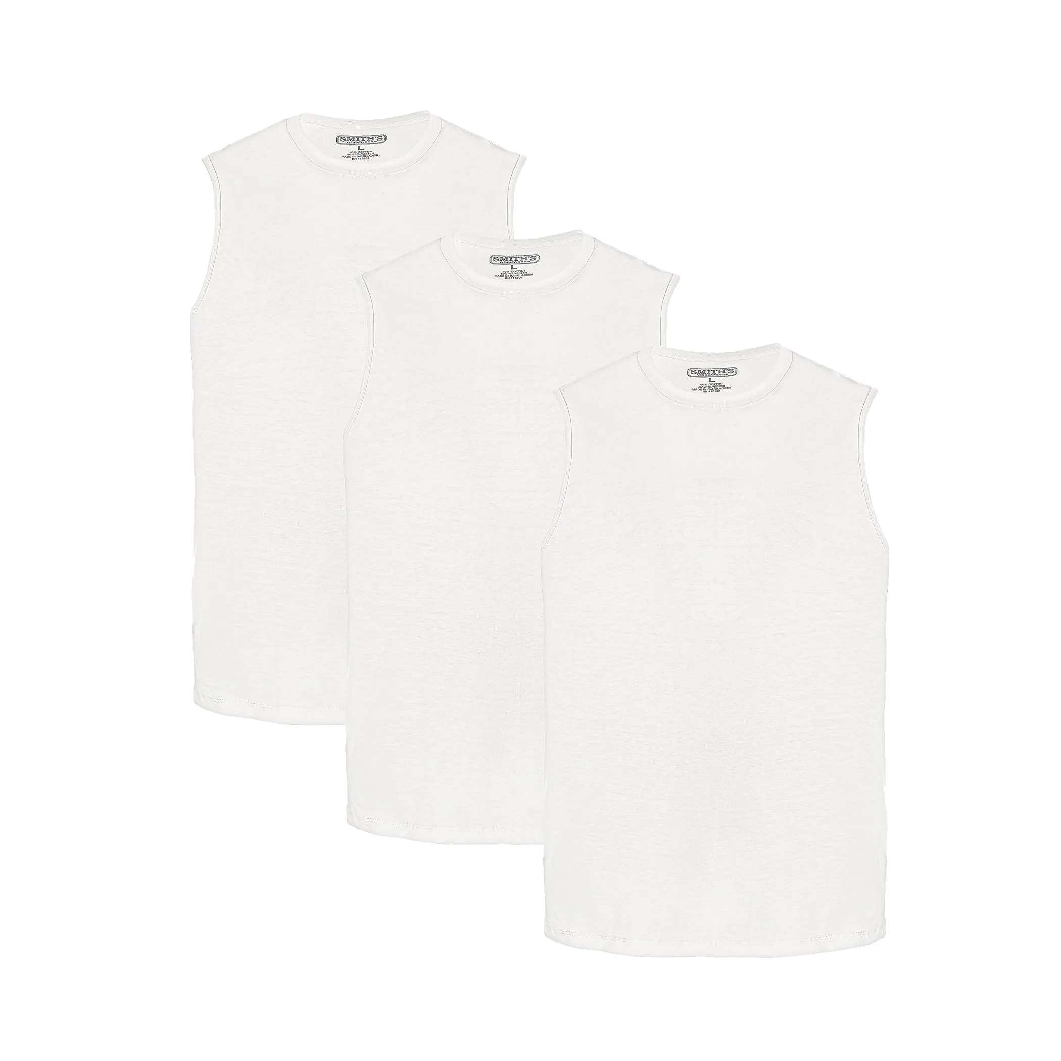 COTTON MUSCLE TEE 3-PACK