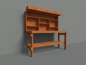 DIY Folding Workbenches Plans - Garage Storage Working Benches With Shelf Organizer