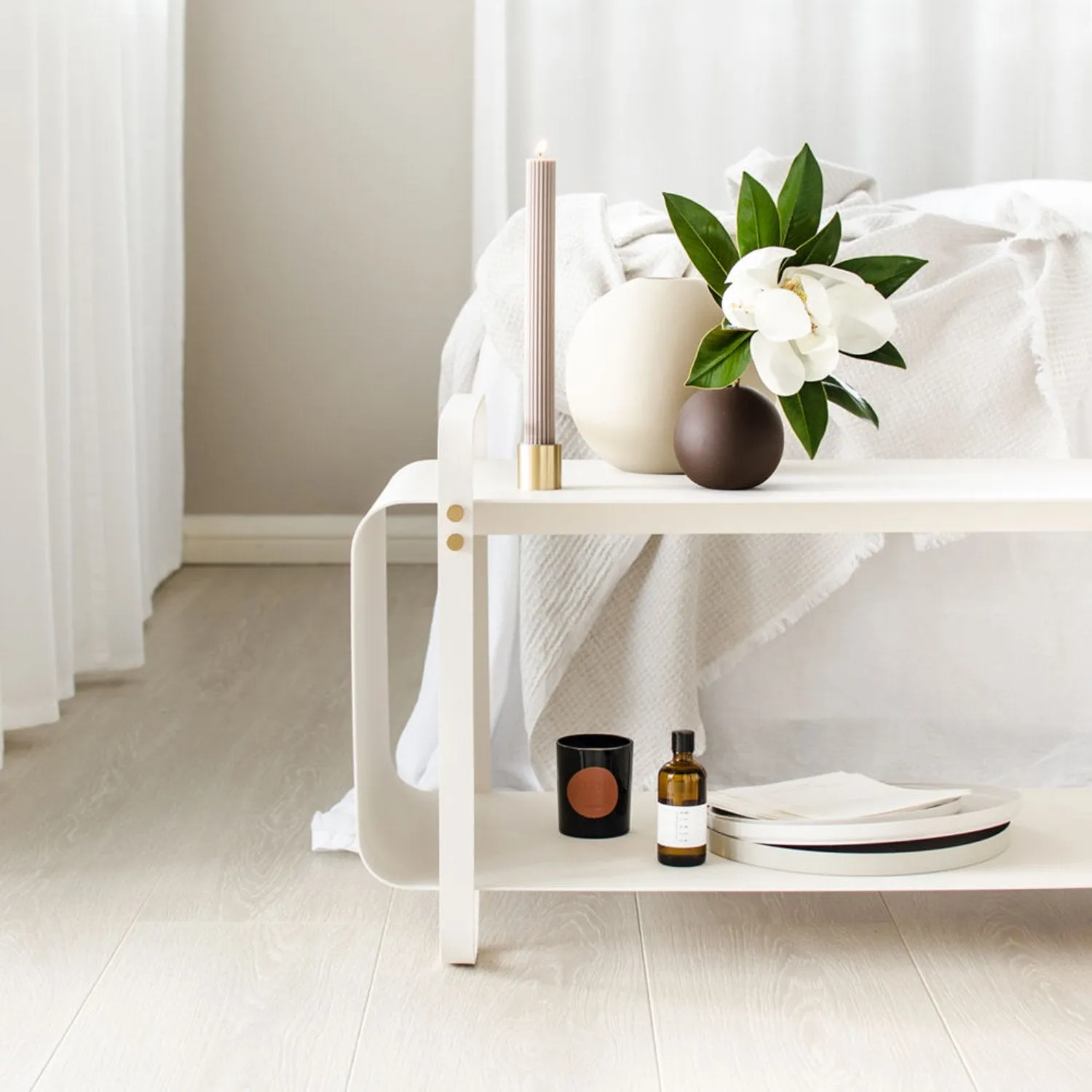 eldvarm | ninne bench | blanc