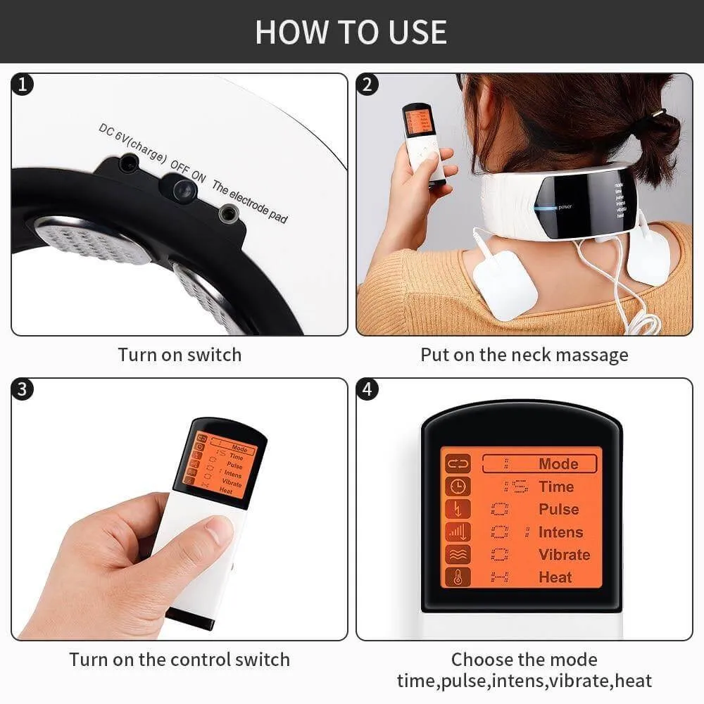 Electric Pulse Neck Massager with remote