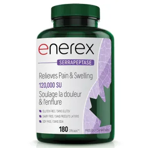 Enerex Serrapeptase 120,000 SU (180 DRCaps)