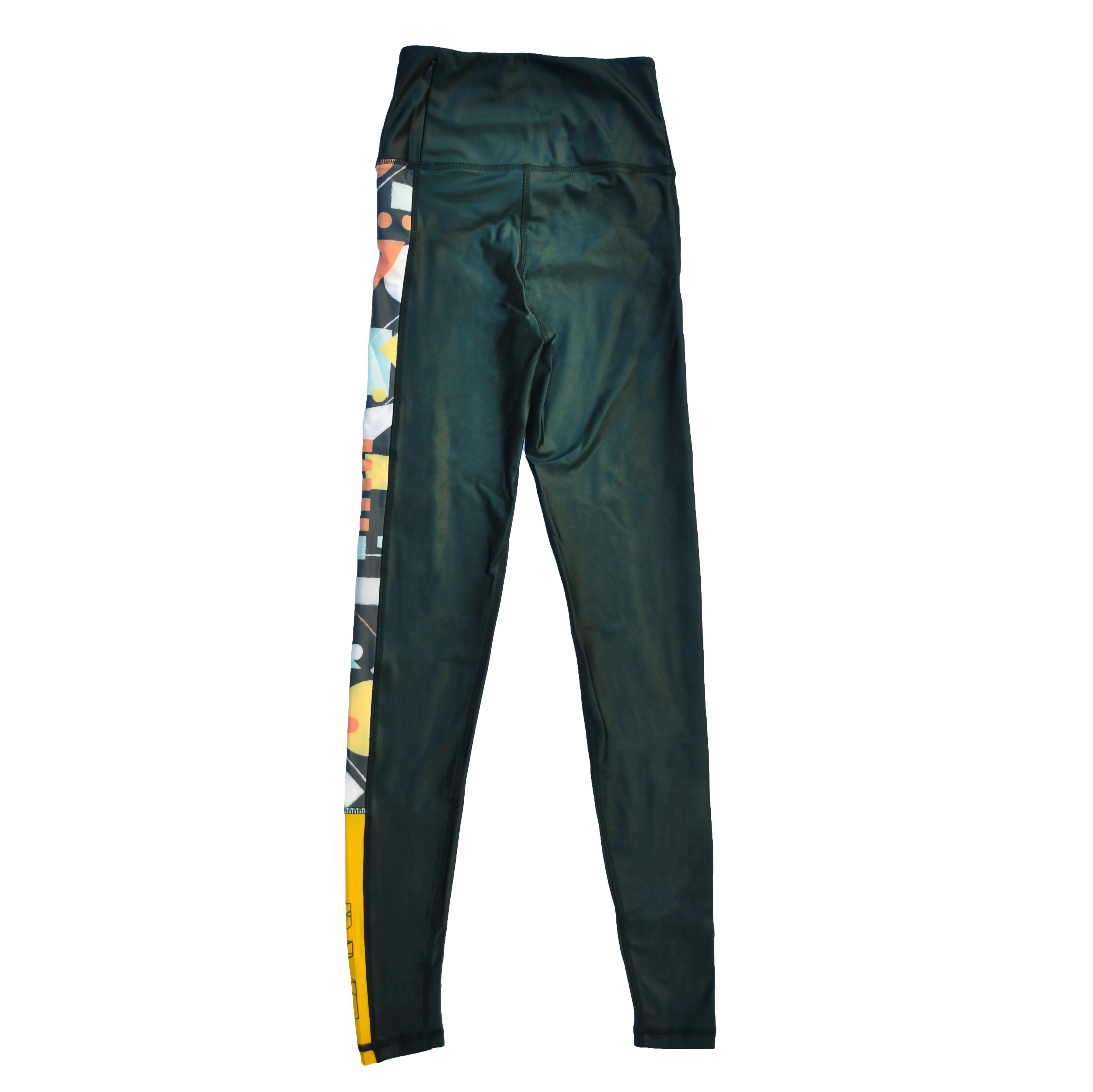 Flashback Compression Legging in Moss Multicolour-GREEN