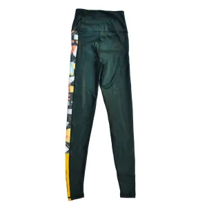 Flashback Compression Legging in Moss Multicolour-GREEN