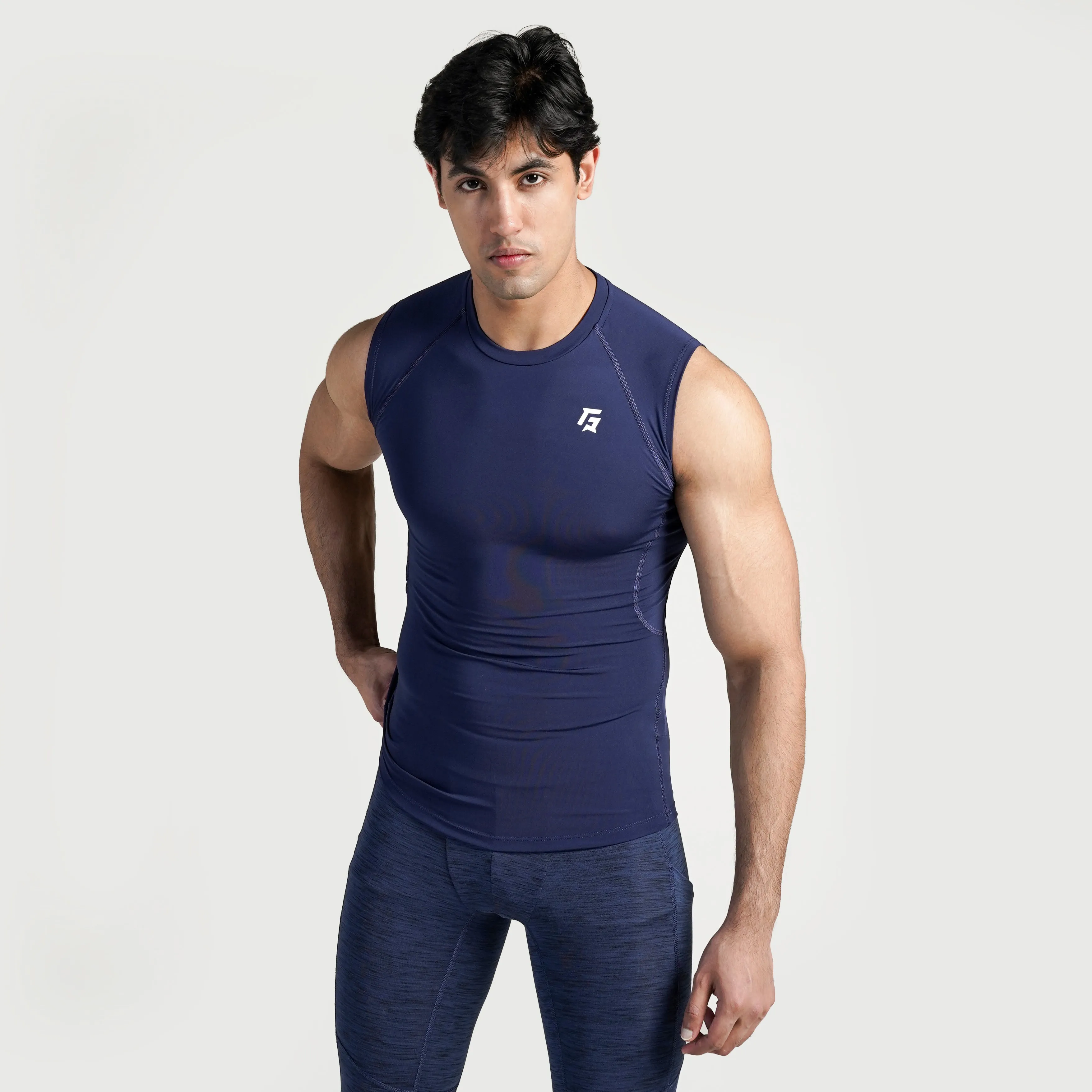 GA Compression Sleeveless (Navy)