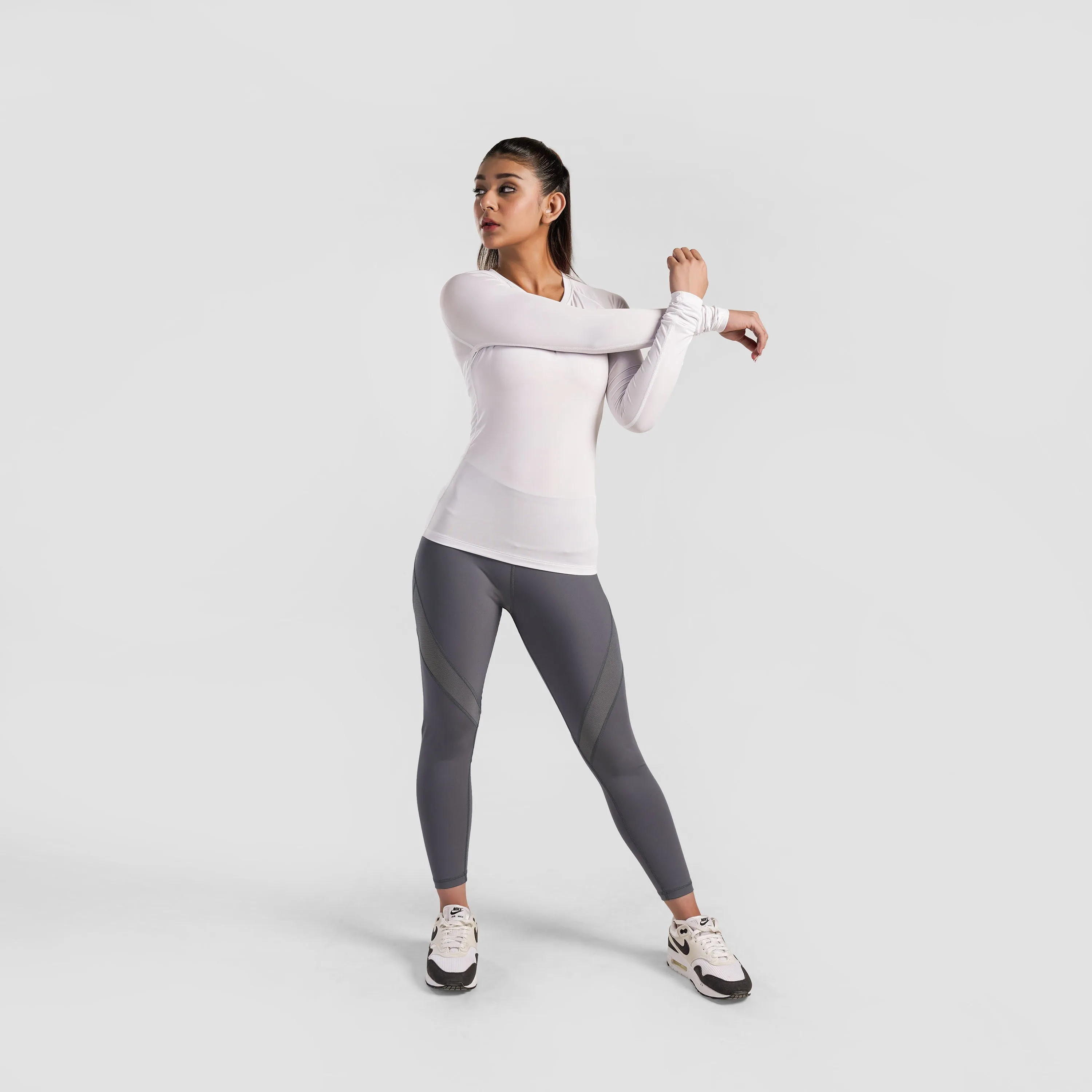 GA Flex Compression Full Sleeves (White)