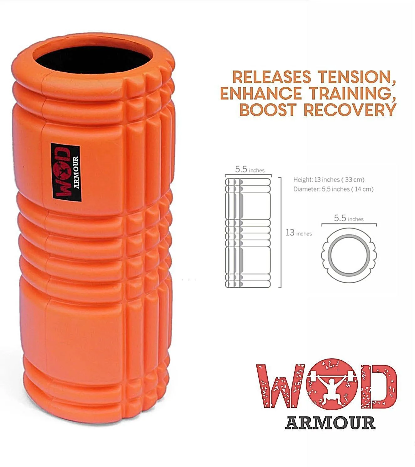 Grid Foam roller( heavy duty) with ABS