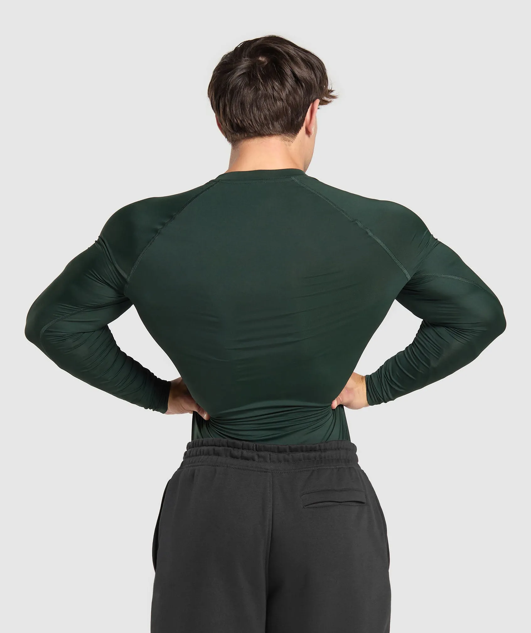 Gymshark Element Baselayer Long Sleeve T-Shirt - Victory Green