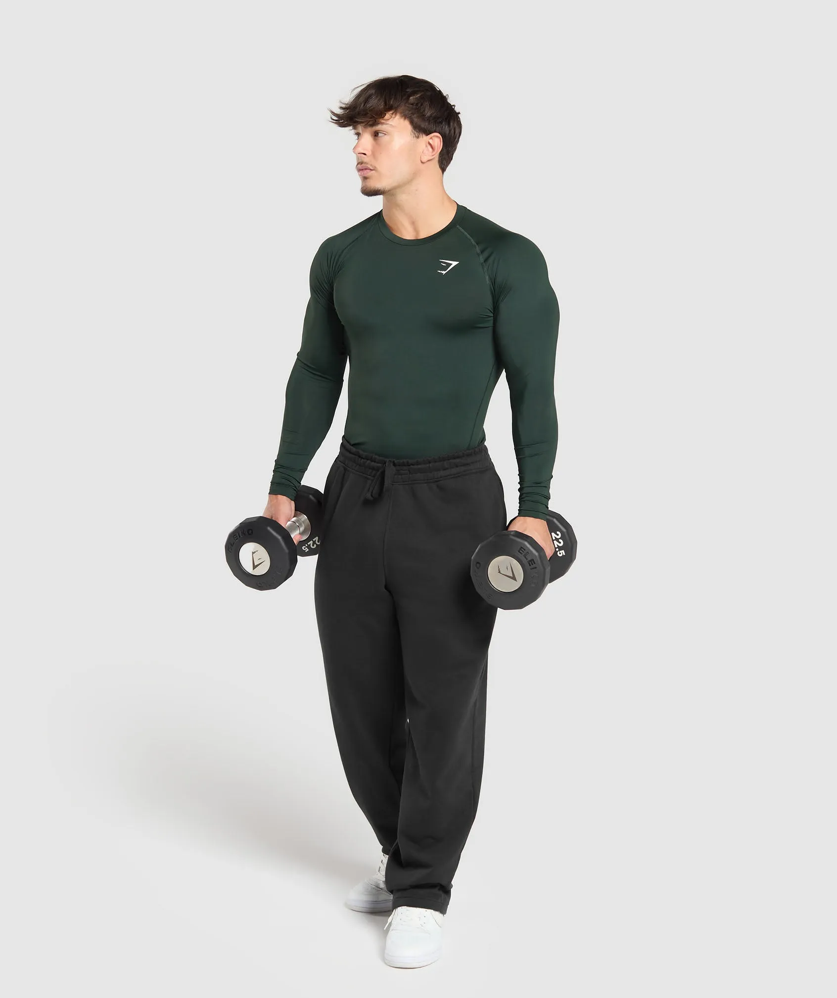 Gymshark Element Baselayer Long Sleeve T-Shirt - Victory Green