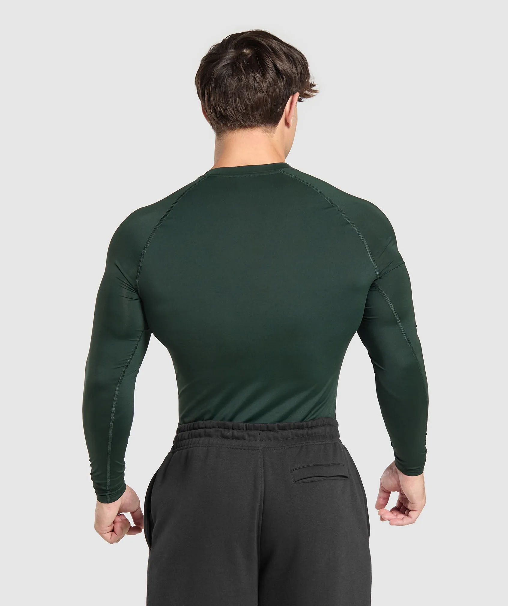 Gymshark Element Baselayer Long Sleeve T-Shirt - Victory Green