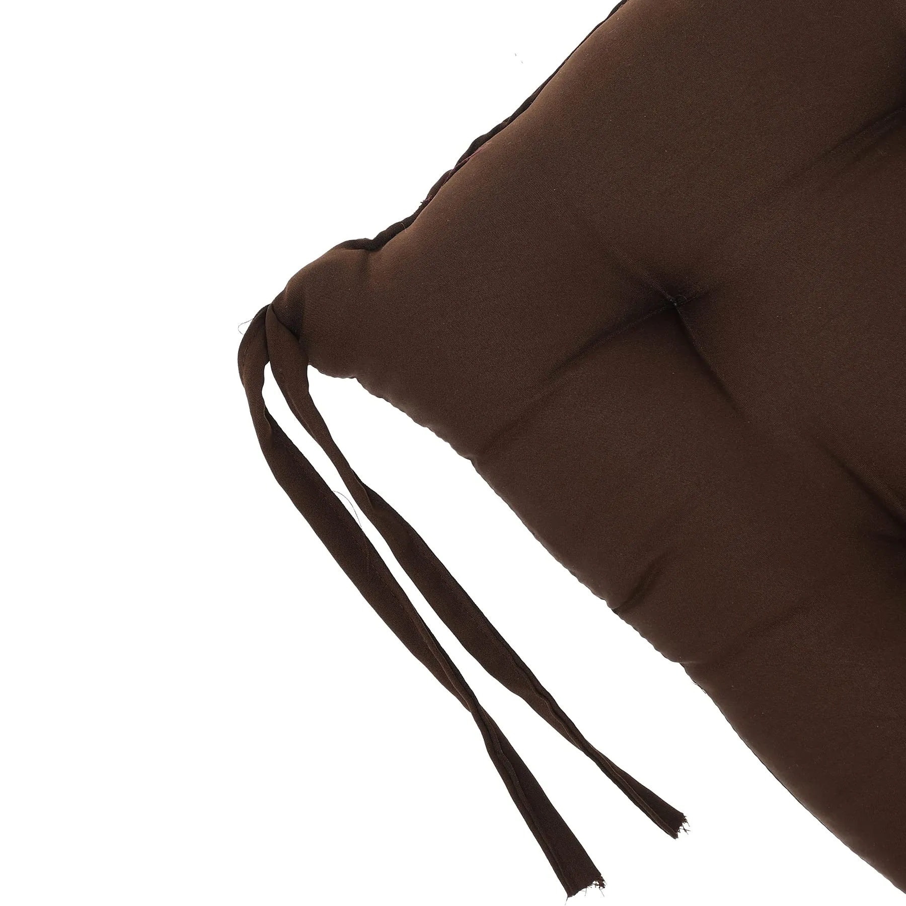 Kuber Industries Microfiber Chair Pad|Chair Cushion Pad for Office, Home|Sitting Cushion|Pack of 2 (Brown)