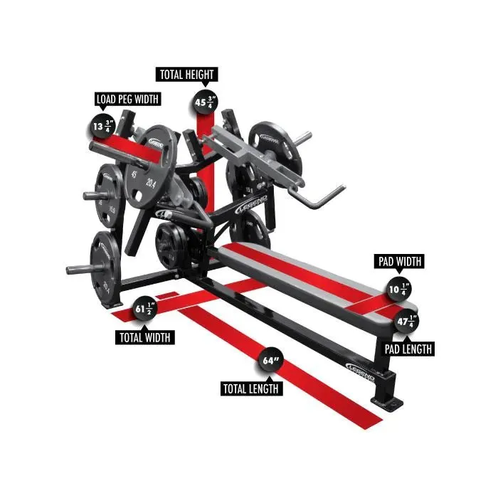 LeverEDGE Unilateral Converging Flat Chest Press Legend 6003