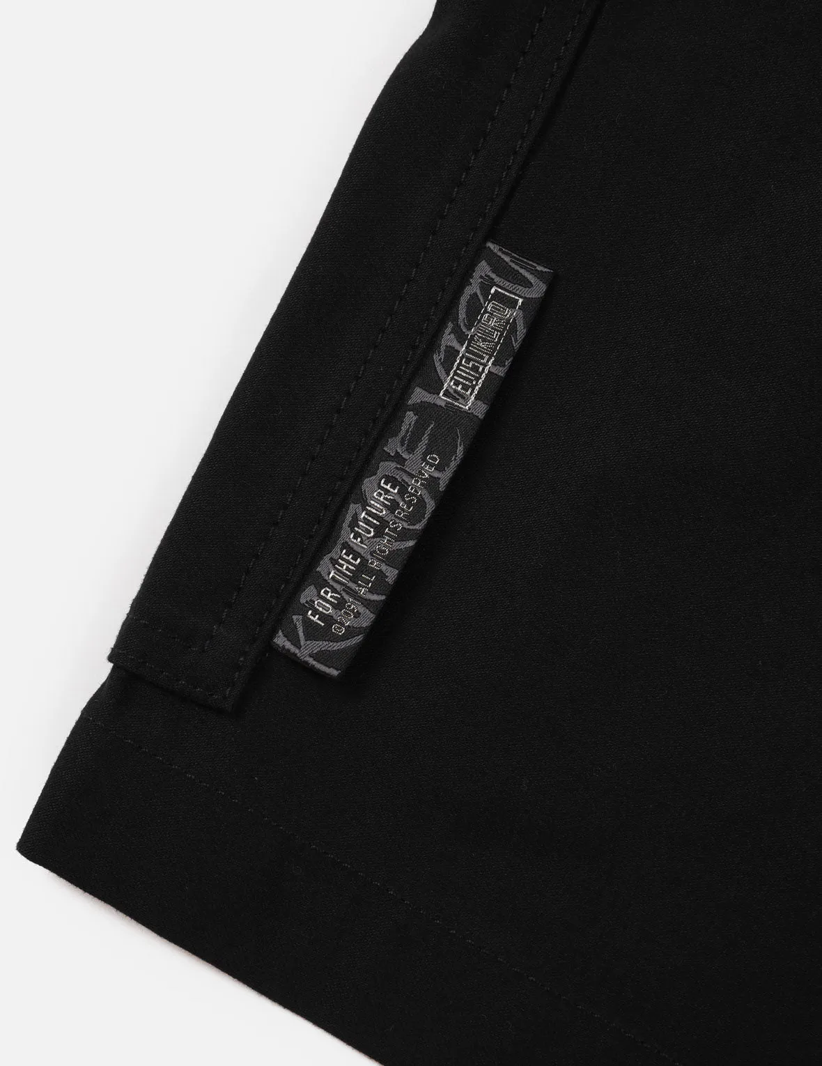 Logo Tape Patching Cargo Shorts
