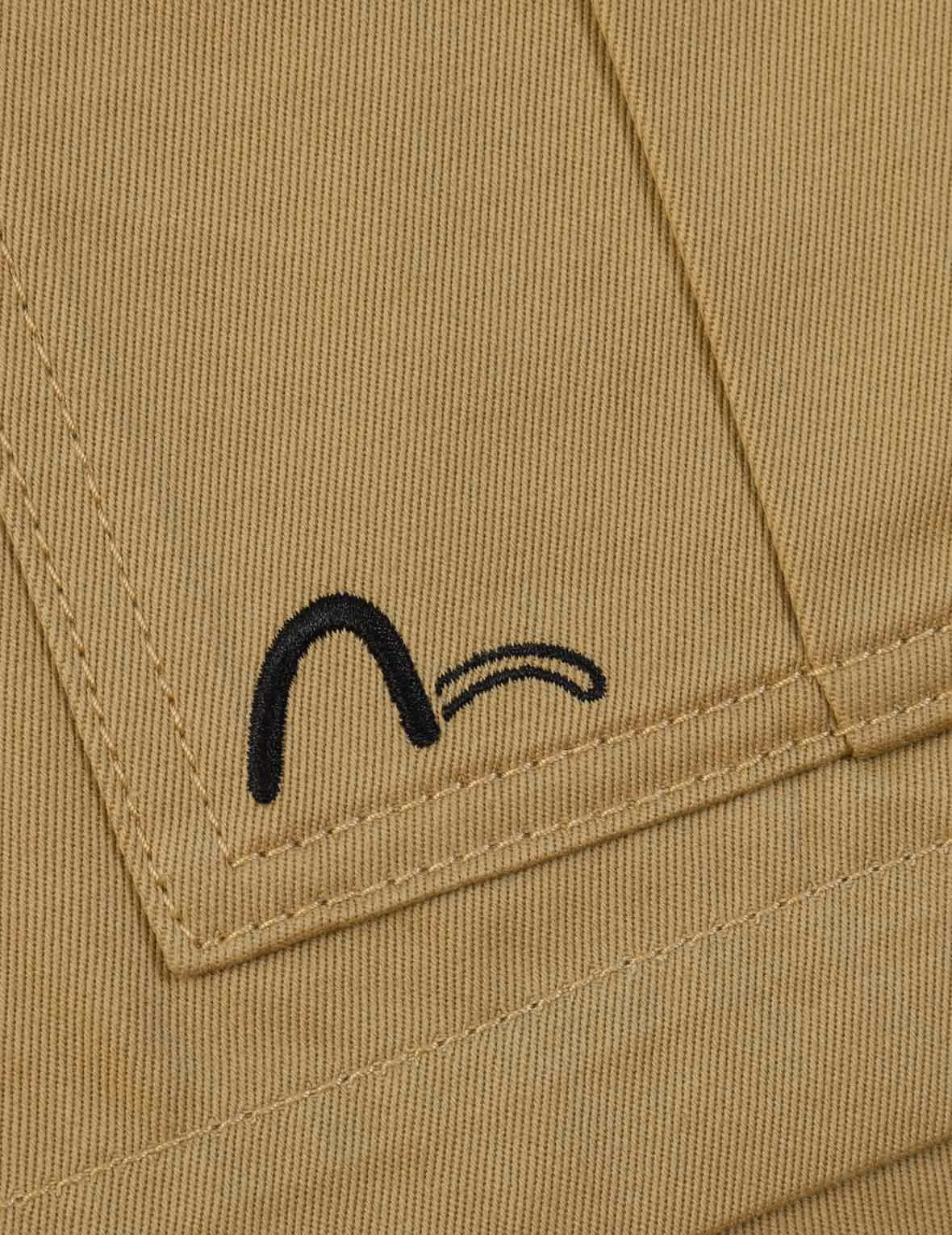 Logo Tape Patching Cargo Shorts