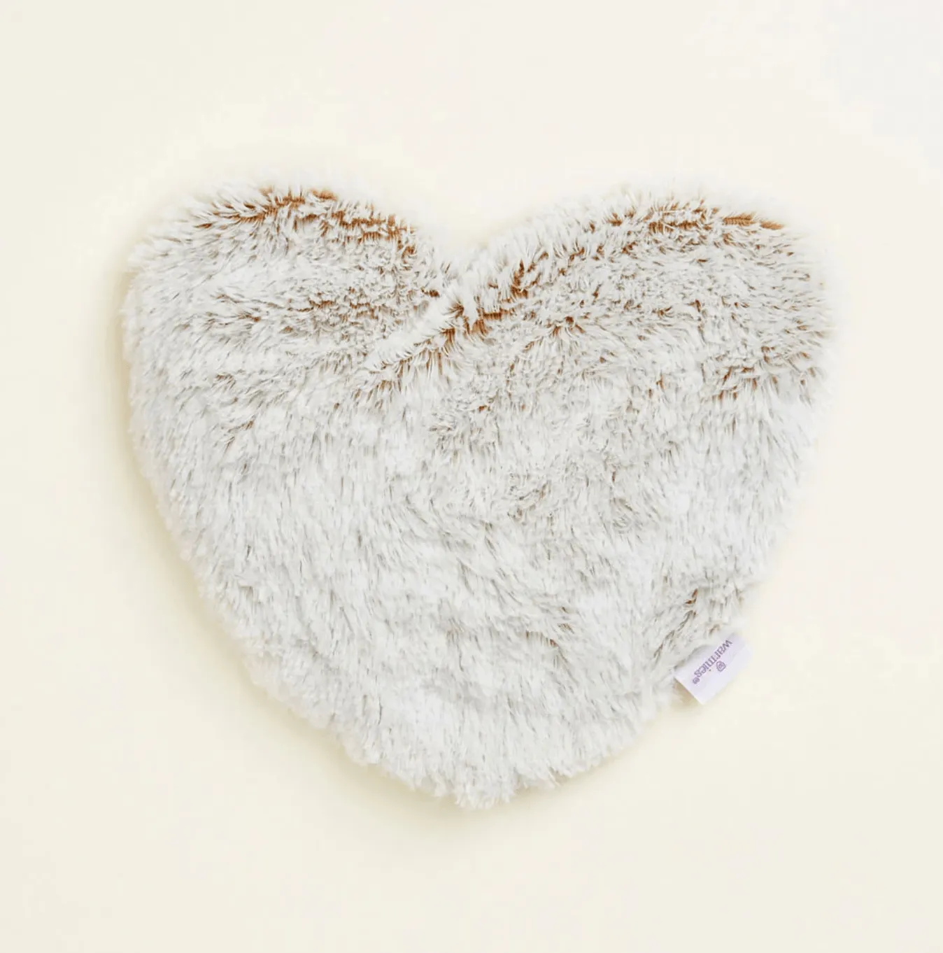 Marshmallow Brown Warmies Heart Heat Pad