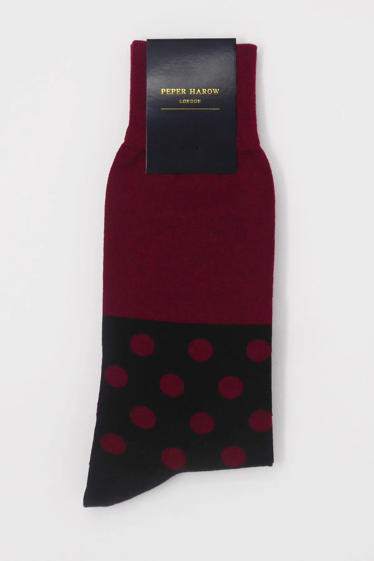 Mayfair Men's Socks - Burgundy