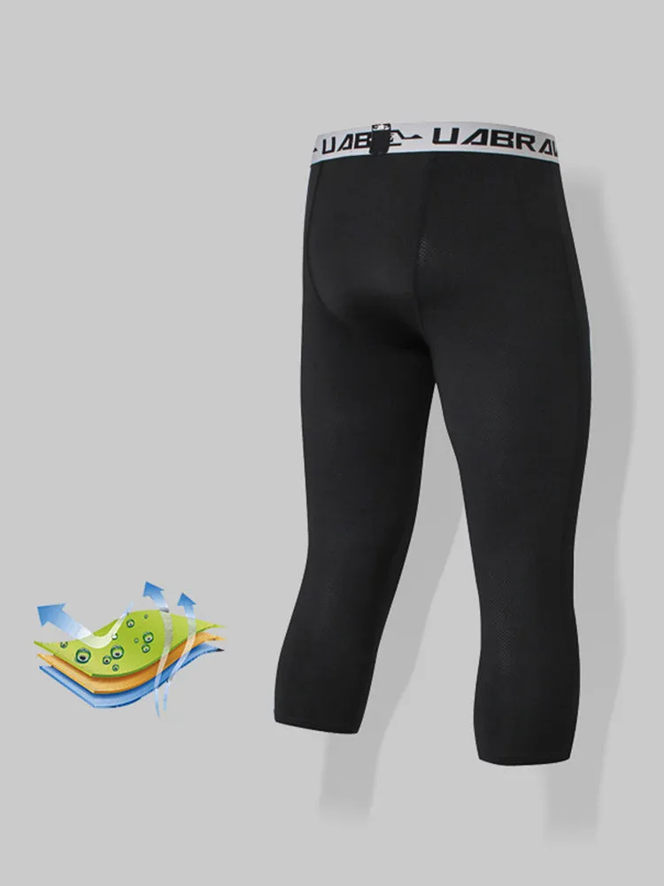 Men's 3/4 Sport Compression Pants