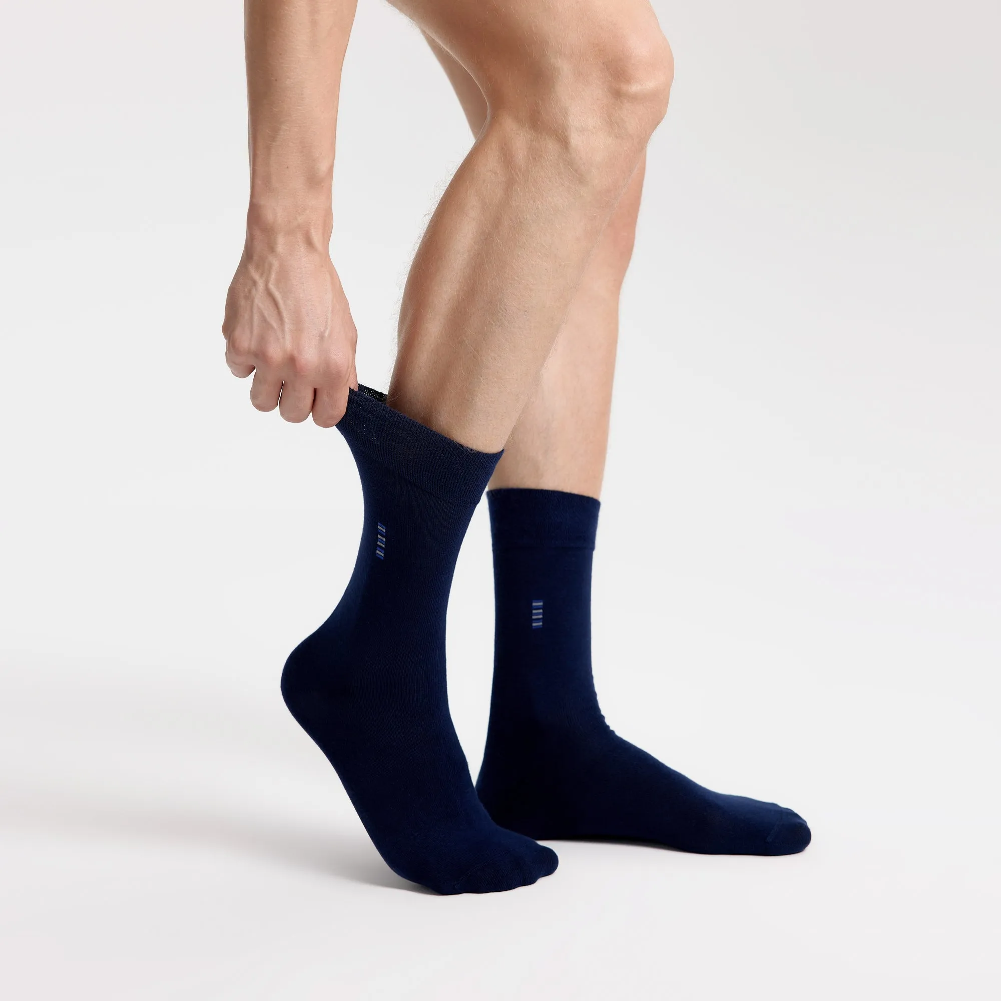 Men’s Bamboo Dress Socks – Plain Design, Pack of 1/3/5 Pairs