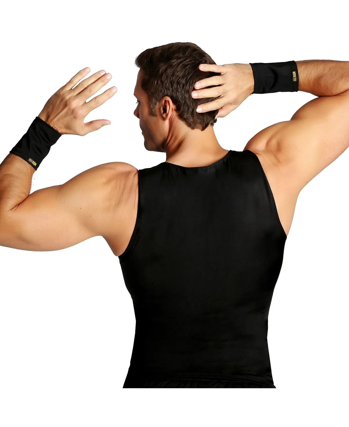 Men's big & tall insta slim tank top with compression muscles Instaslim