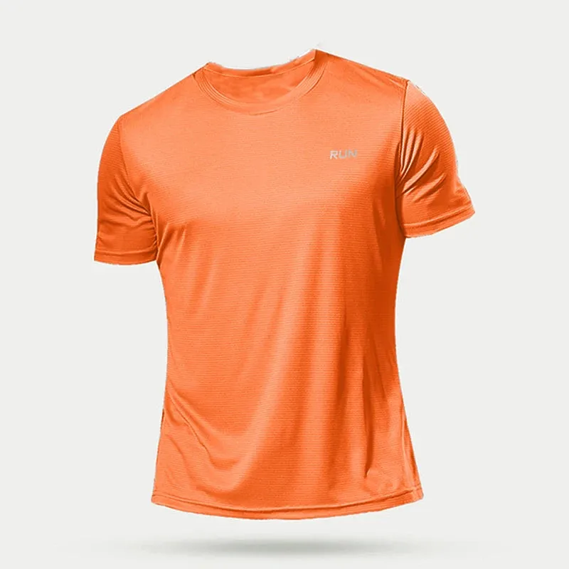 Men's Quick-Dry Running Shirts  Compression Soccer Jerseys & Gym Workout T-Shirts