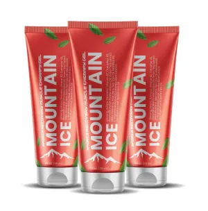 Mountain Ice Sports Recovery Muscle Pain Relief Gel 4oz (3-PACK)