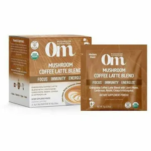 Mushroom Coffee Latte 10 Pack By Om Mushroom