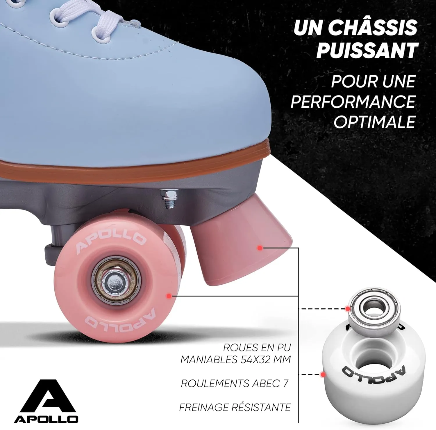 Patin  roulettes - Rollers Fille et Garon Apollo | Fitnessterapy