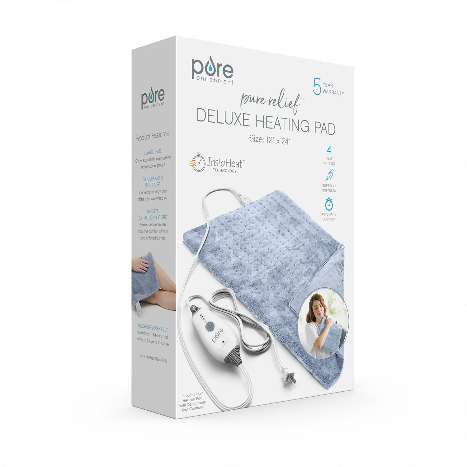 PureRelief Deluxe Heating Pad