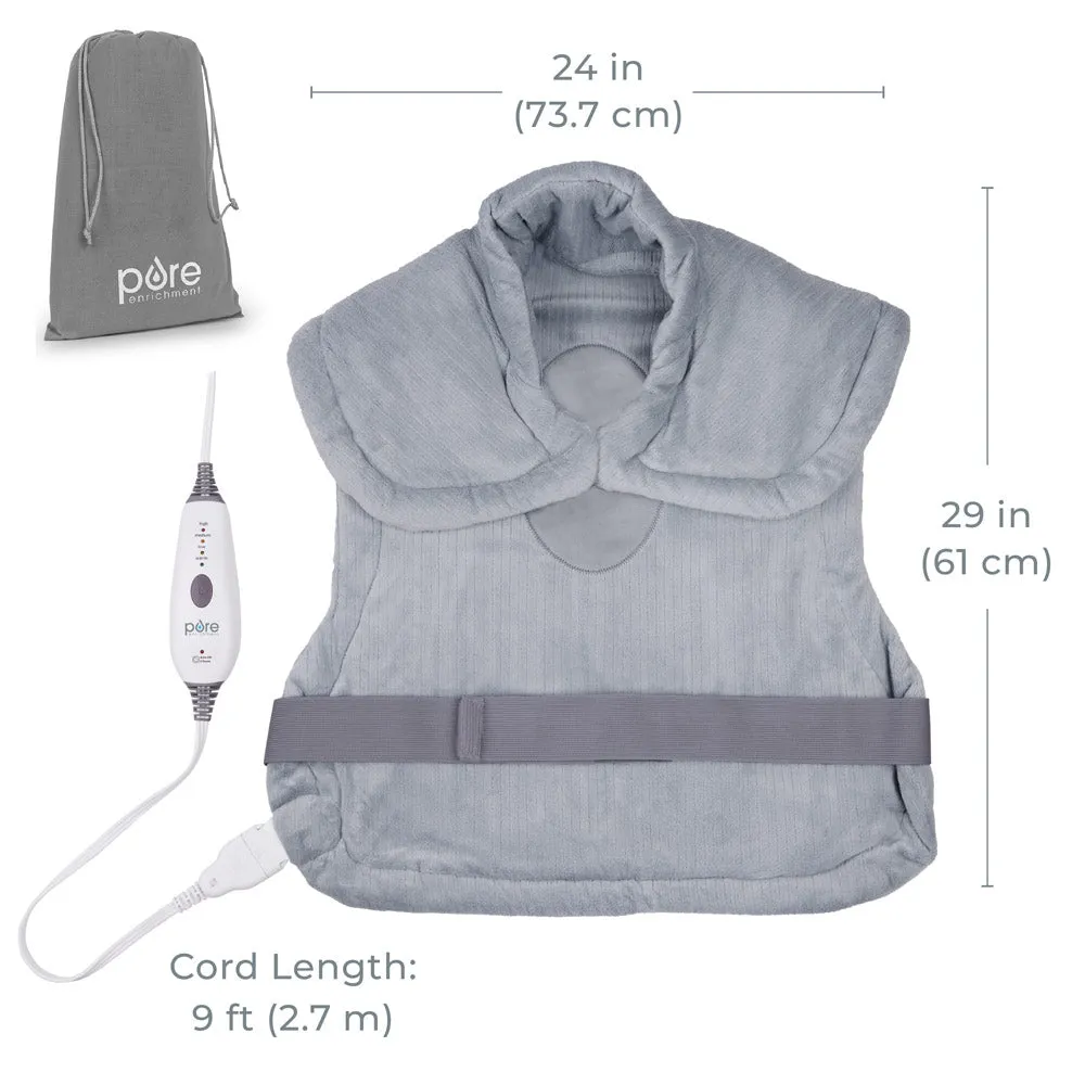 PureRelief XL Extra-Long Back & Neck Heating Pad