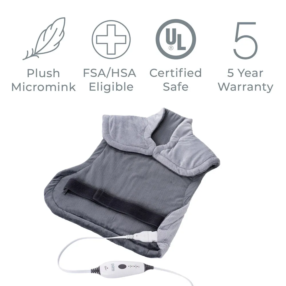 PureRelief XL Extra-Long Back & Neck Heating Pad