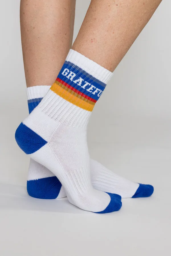 That Friday Feeling Grateful Crew Socks - ASSORTED