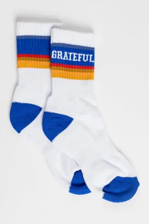 That Friday Feeling Grateful Crew Socks - ASSORTED