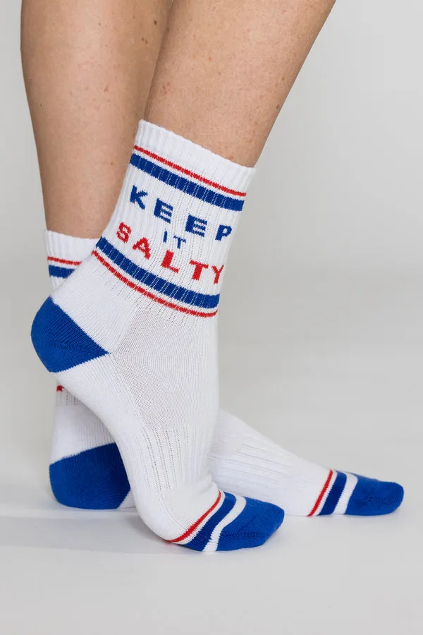 That Friday Feeling Keep It Salty Crew Sock - ASSORTED