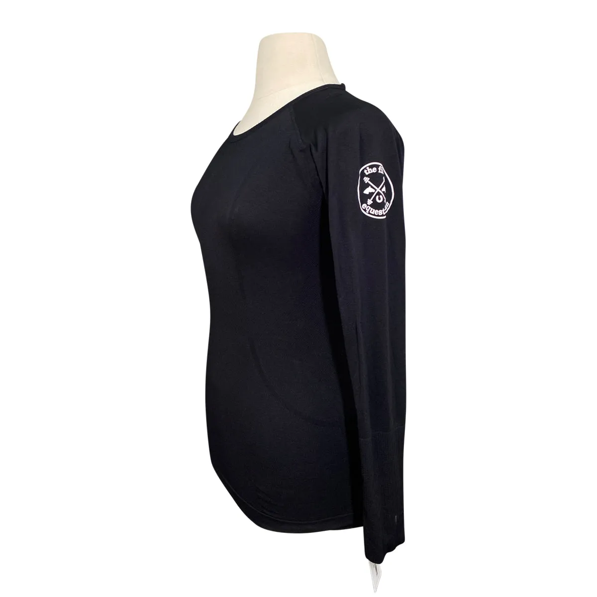 The Fit Equestrian Long Sleeve Training Shirt in Black - Women's Large