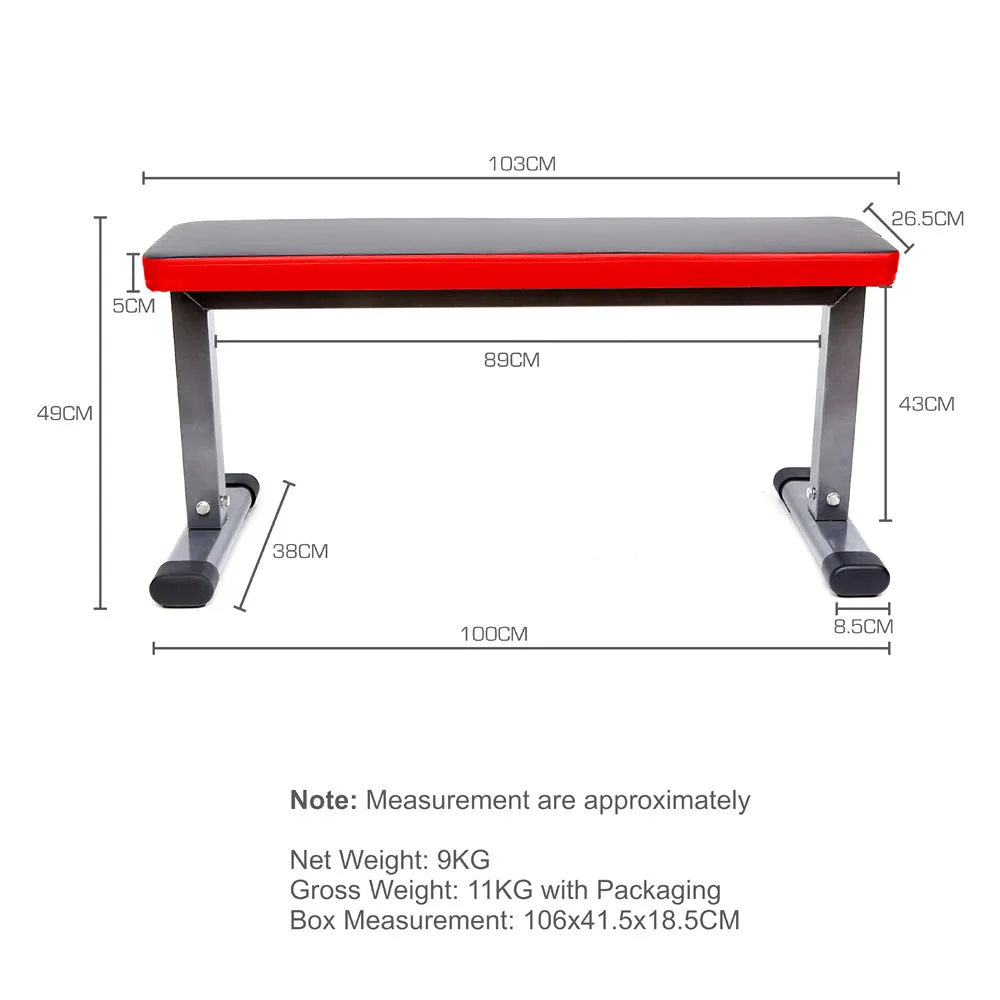 TnP Accessories Flat Bench (Black Red)