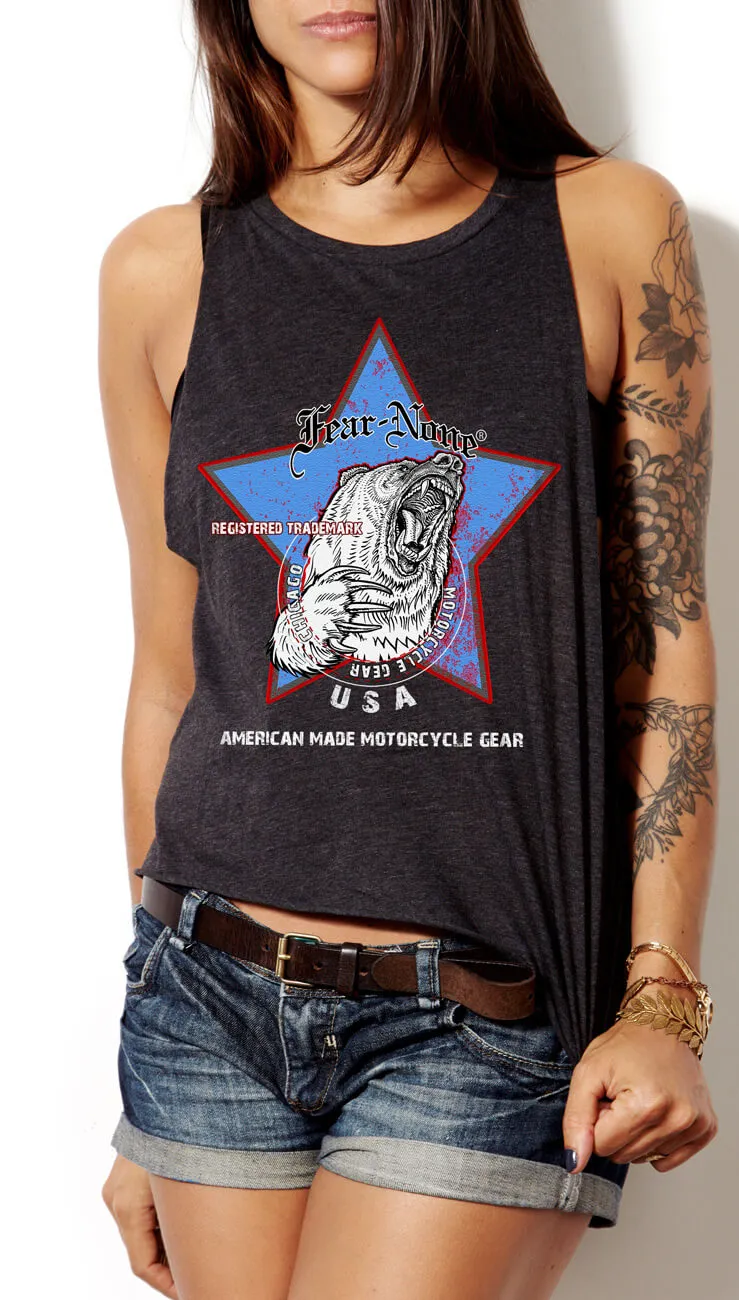Women's Vintage Blue Star Rider Tank