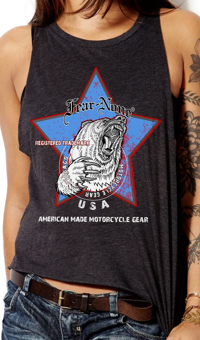 Women's Vintage Blue Star Rider Tank